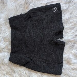 Bombshell Sportswear Dark Gray Scrunch Shorts Size med